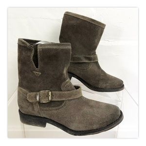 Zigi Girl Womens Corree Brown Festival Suede Leather Ankle Boots 6.5 M
